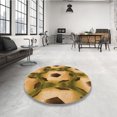 thumbnail image 4 of Ahgly Tapis Rectangulaire Lavable en Machine Intérieur Transitionnel Brun Bronze Foncé, 4 Pieds x 6 Pieds, 4 of 7