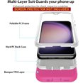 thumbnail image 2 of XCRS Samsung Galaxy A35 5G Case Heavy Duty Triple Layer Defender Cover, 2 of 5