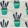 thumbnail image 5 of oneOone Cotton Silk Fabric Leaves & Floral Block Printed Craft Fabric BTY 42 Inch Wide, 5 of 5