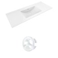 thumbnail image 1 of American Imaginations 25-in. W 3H8-in. Ceramic Top Set In White Color - Overflow Drain Incl. AI-20900, 1 of 1