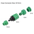 thumbnail image 2 of Unique Bargains Hose Tap Connector 1/2BSPP and 3/4BSPP Female Thread,Faucet Nozzle Fitting 8mm Inner Diameter Hose 2pcs, 2 of 4
