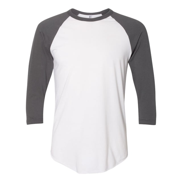 5050 Raglan T-Shirt à Manches Trois-Quarts, 2XL, WhiteAsphalt