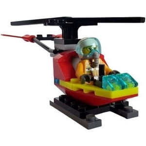 LEGO City: Firerfighter Minifigure in Helicopter