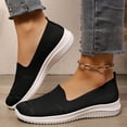 thumbnail image 2 of Mepaouo Chaussures Mocassins de Marche pour Femmes à Enfiler Légères à Bout Rond en Tricot Plates Espadrilles de Course Tennis, 2 of 9