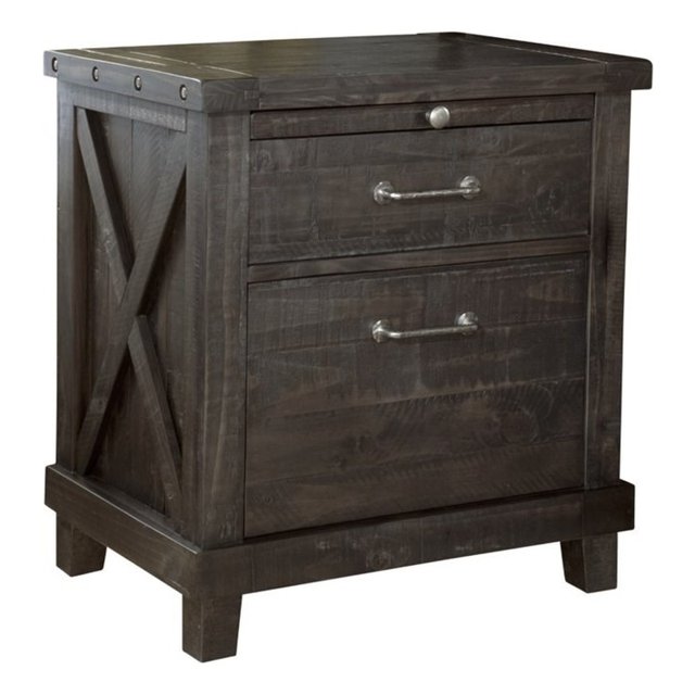 Modus Furniture Yosemite Wood Nightstand in Cafe in Brown