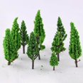 thumbnail image 1 of thinsony 50x Train Scenery Mixed Miniature Trees for Layout Accessories DIY Material Cypress Tree, 1 of 9