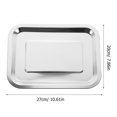 thumbnail image 2 of UPOUART Silver Baking Tray Toaster Oven Replacement Tray 1Set for Party, 2 of 8