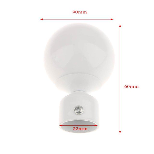 Support de Tringle à Rideau 22mm Matériel de Traitement Support de Tringle à Rideau Type 3 - Blanc