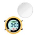 thumbnail image 1 of Abbracc Digital Alarm Clock Digital Clock Waterproof Radio Controlled Alarm Clock with Yellow-White, 1 of 7