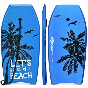 Goplus 41 Pieds' Planche de Surf Super Légère avec Laisse EPS Core Boarding IXPE Bleu