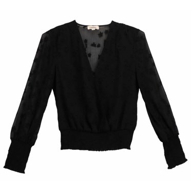 Lagence Blouse Noire Dulce Star pour Femme - P