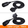 thumbnail image 4 of Adapter Cable, OBD2 Adapter Cable, Stable Black For  Motorcycle Parts Motorcycle Tool Motorcycle, 4 of 8