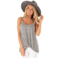 thumbnail image 4 of Timegard Camisoles pour Femmes Col Rond Bretelles Spaghetti Nœud Confortable Chic Décontracté Sans Manches Hauts Blouse, 4 of 7