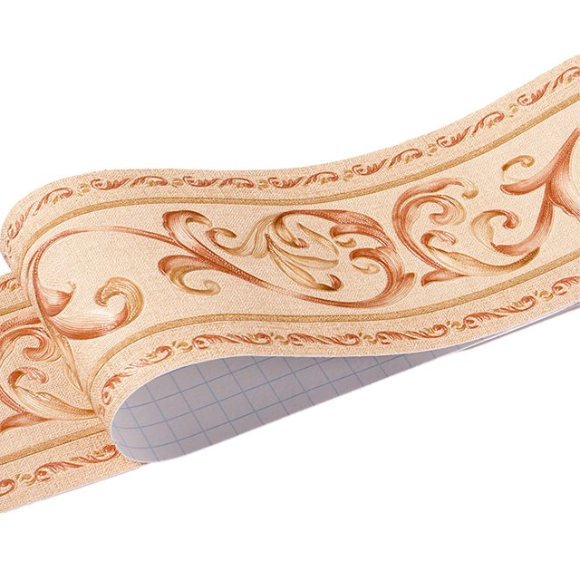 relayinert Ligne de Taille Imperméable en PVC pour Mur avec Options de Mode Rétro Exquises et Multicolores. Fleur de Vigne Brune Sûre 1ensemble