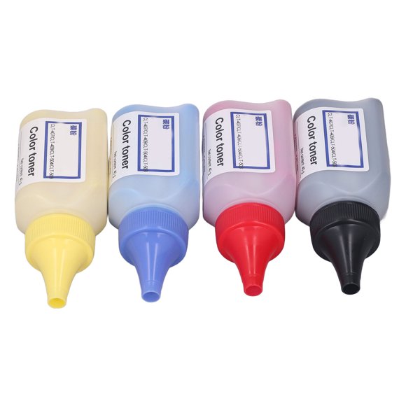 Toner Refill Powder, 4 Color Simple Installation 2300 Page Capacity Expansion Resistant Toner Refill for Printer