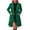 Green, variant on Miqool Trench Coat Women Double Breasted Pea Coat Classic Notch Lapel Wool Blend Long Sleeve Overcoat