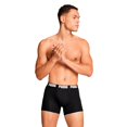 thumbnail image 3 of PUMA Men Boxer Trunks, 2-Pack - Everyday Basic Boxers 2P, Cotton Stretch, Solid Colour Black/White M (Medium), 3 of 6
