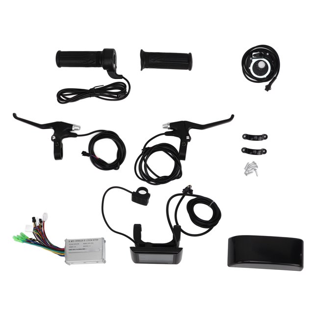 Electric Bike Motor Controller Kit, Brake Lever 36V 48V 250W Motor Controller Internal Circuit Twist Throttle Grip for Safe Cycling