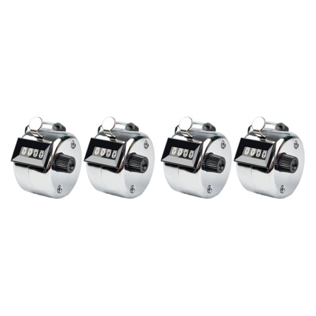 maskred 2pcs Materials Unisex Manual Counting Tally For Clear Scale Clear Accurate Scale Silvery 2Set