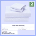 thumbnail image 3 of Mainstays Kids Microfiber Bed Sheet Set, Queen, Pale Ice, 4 Pieces, 3 of 8