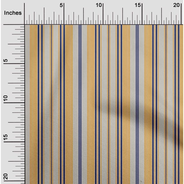 oneOone Tissu Popeline de Coton Multicolore à Rayures BTY 56 Pouces de Large