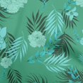 thumbnail image 1 of oneOone Rayon Sea Green Fabric Florals Craft Projects Decor Fabric Printed By The Yard 56 Inch Wide, 1 of 4