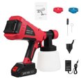 thumbnail image 1 of Mistaha Portable Wireless Rechargeable Electric Paint Sprayer 600W High Pressure Disinfectant Sprayer Red Color US Plug 110V JH09, 1 of 6