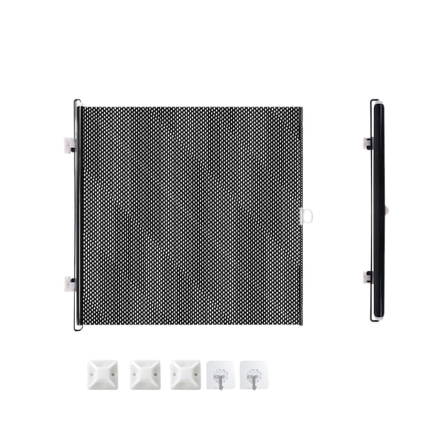 Retractable Doorstop for Home Use | Expandable Barrier Gate for | Lightweight Automatic Door Protector for Living Room Hallway Stairs | Secure Pet Control Without Drilling
