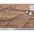 thumbnail image 2 of Soimoi Viscose Chiffon Fabric Leaves,Butterfly & Flower Decor Fabric Printed Yard 42 Inch Wide, 2 of 3