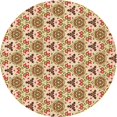 thumbnail image 1 of Ahgly Company Tapis d'Intérieur Lavables à la Machine, Carrés, Transitionnels, Rouges, 3 Pi Carrés, 1 of 7