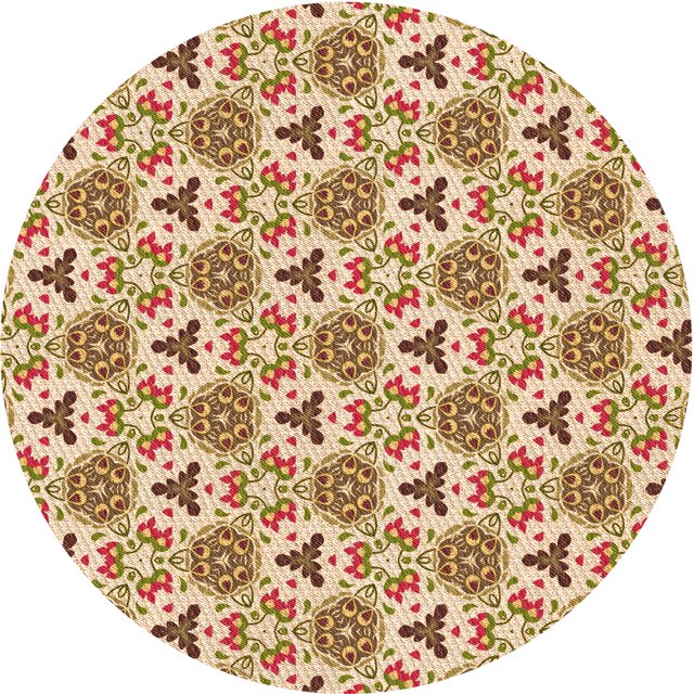 Ahgly Company Tapis d'Intérieur Lavables à la Machine, Carrés, Transitionnels, Rouges, 3 Pi Carrés