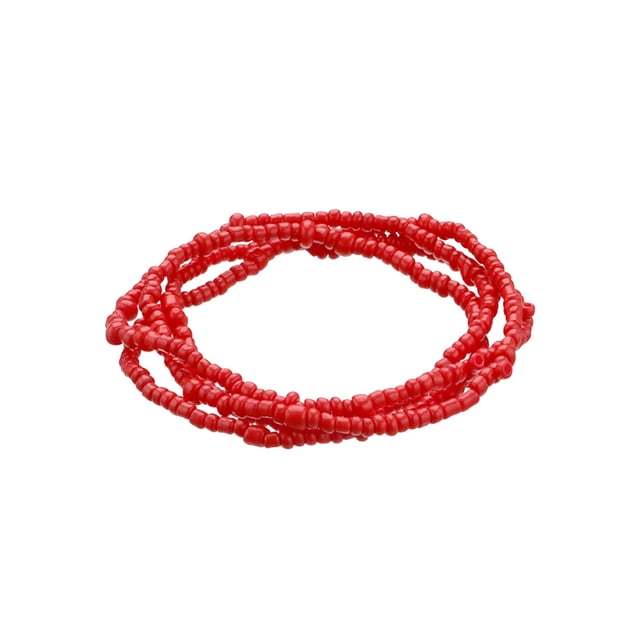Women Waist Bead Chain Multi-layer Elastic Body Chain Belly Chain for Beach