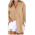 thumbnail image 1 of Birdeem T-Shirt Décontracté Mode Femme Col en V Manches Courtes Ample, 1 of 3