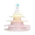 thumbnail image 1 of Cat Toy Roller Kitten Toys,4  Turntable Kitty Toys Roller Boredom Interesting Interactive Cat Toy Physical Exercise Puzzle Kitten Toy With Spring Star For Kitten Supplies, 1 of 8