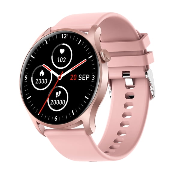 COLMI SKY 8 Pink Smart Fitness Tracker with 1.28" Full-Touch TFT Screen, IP67 Water Resistance, 5-7 Days Battery Life, 20+ Sports Modes, Health Monitoring, Customizable Silicone Strap, Bluetooth 5.1,