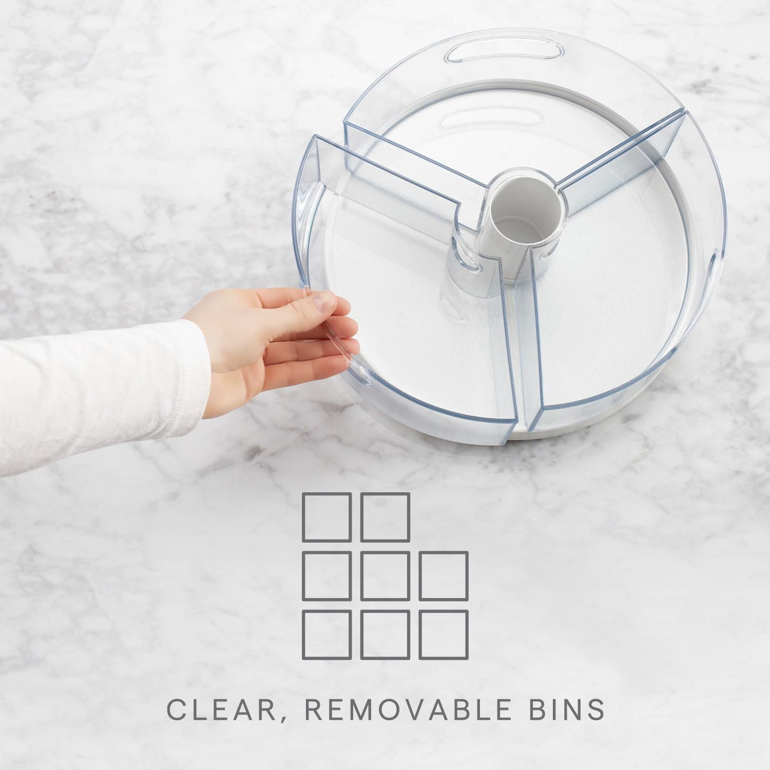 You Copia Crazy Susan Turntable with Bins
