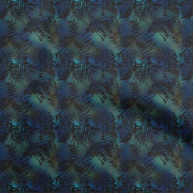 oneOone Silk Tabby Dark Green Fabric Abstract Dress Material Fabric Print Fabric By The Yard 42 Inch Wide