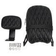 thumbnail image 1 of Black Passenger Seat Backrest 2882853 VBA Motorcycle Rear Seat Backrest Pad Replacement for Indian Scout Bobber, 1 of 6