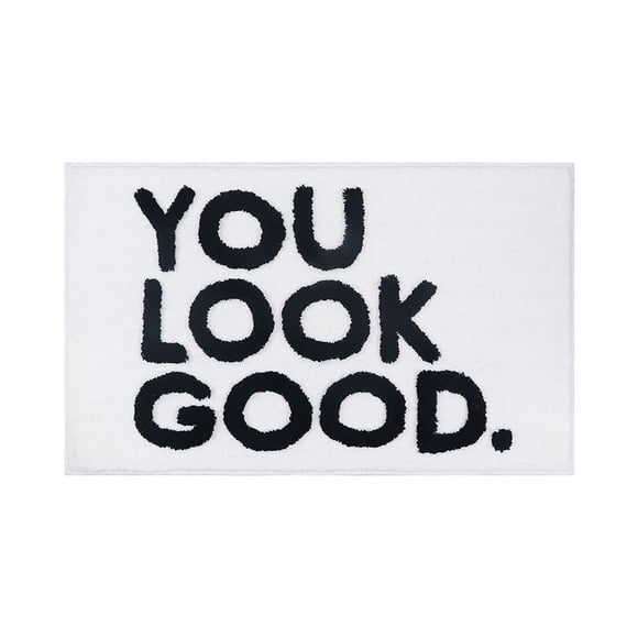 You Look Good Bath Mat Cute Bath Rugs Bath Rugs for Bathroom Floor Plush Carpet Mats Machine Washable and Absorbent Rug Shower Room Décor for Bathroom Floor Bathtub Showers, 20x30 Inch