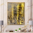 thumbnail image 3 of Designart Yellow Meets Grey Abstract Art II FLOAT FRAME WALL ART, 3 of 4