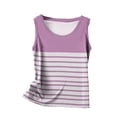 thumbnail image 3 of UPPADA Débardeur Décontracté pour Femme, Grande Taille, Col Rond, T-Shirt Basique Fluide Sans Manches pour l'Été, Vacances, Rose, P, 3 of 4