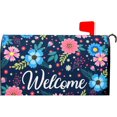 thumbnail image 1 of Spring Summer Flowers Magnetic Mailbox Cover Floral Welcome Design Standard 18x21 Waterproof Holiday Garden Decorations for Outside, 1 of 6