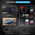 thumbnail image 2 of Dash Cam Front and Rear, Dash Camera for Cars WiFi/APP Control Dual Dashcam W/ 64GB Card, 2.5K Dash Cam Front+1080P Rear Car Camera W/Super Night Vis, 2 of 9