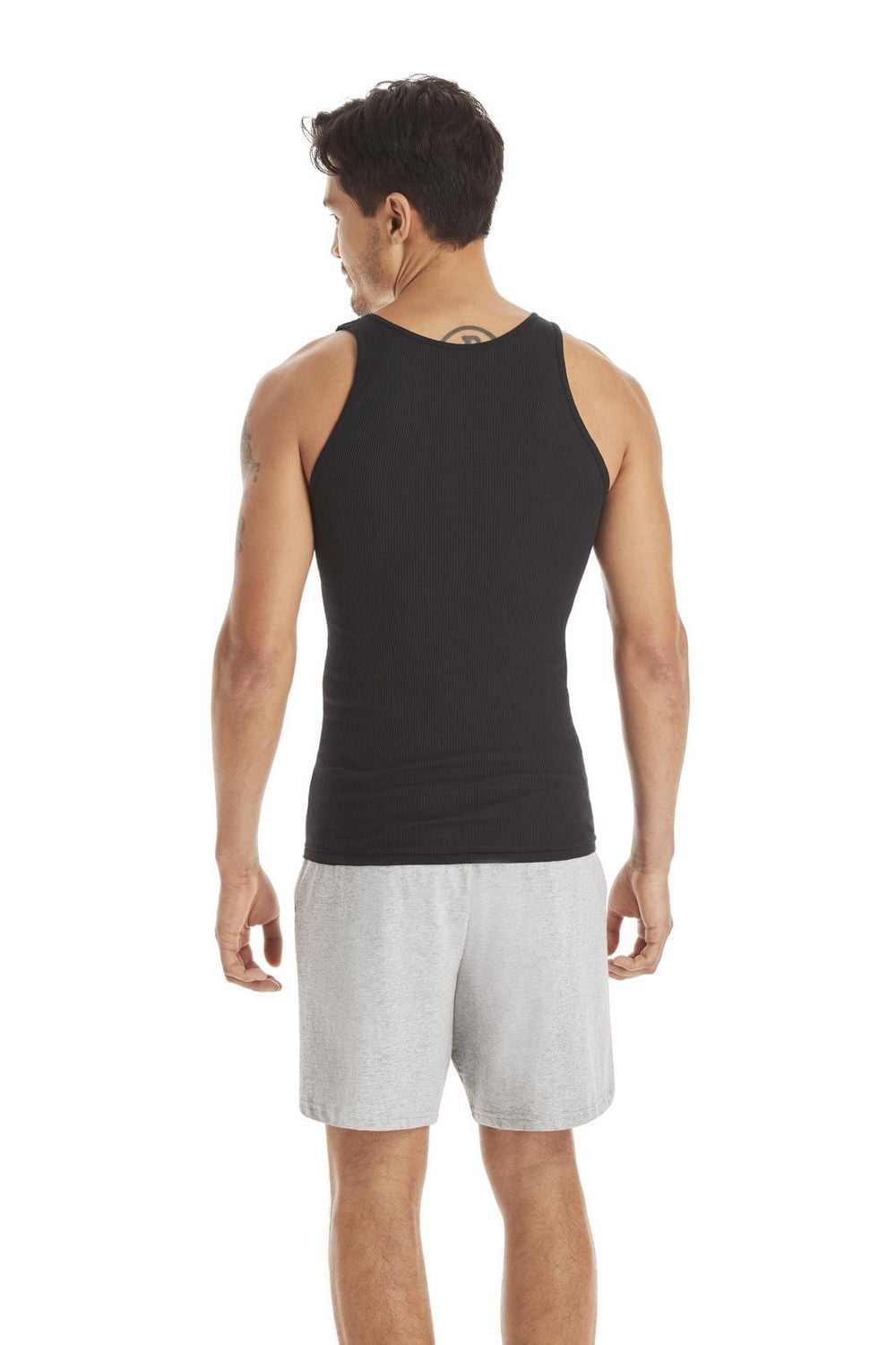 débardeur côtelé Hanes pour hommes, de maillot corps en coton,