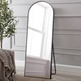 thumbnail image 1 of NeuType Pleine Longueur Miroir Arc de Sol Noir 65"x22", 1 of 8