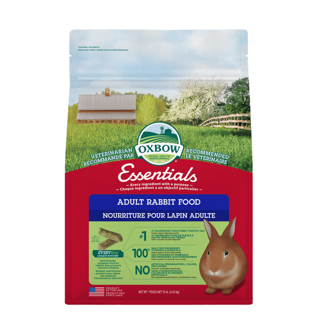 Oxbow Essentials Adult Rabbit Food 10 lb Bag