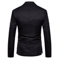 thumbnail image 4 of Blazer for Men, Men Casual Solid Fashion Button Blazer Suit Back Long Sleeves Jacket, 4 of 4