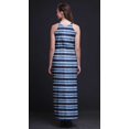 thumbnail image 2 of Bimba Robe Longue de Soirée à Col Rond Imprimée pour Femmes avec Fentes Latérales-Moyenne, 2 of 6