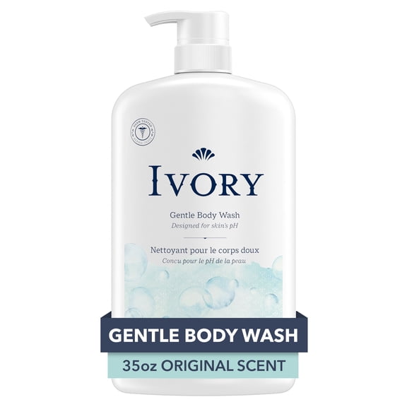 Ivory Nettoyant pour le Corps Doux & Délicat, Parfum Original