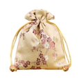 thumbnail image 1 of stanreset Brocade Jewelry Bag Drawstring Chinese Style Embroidery Dustproof Wedding Gift Organizer Party Favors Bags Pack Gold, 1 of 1
